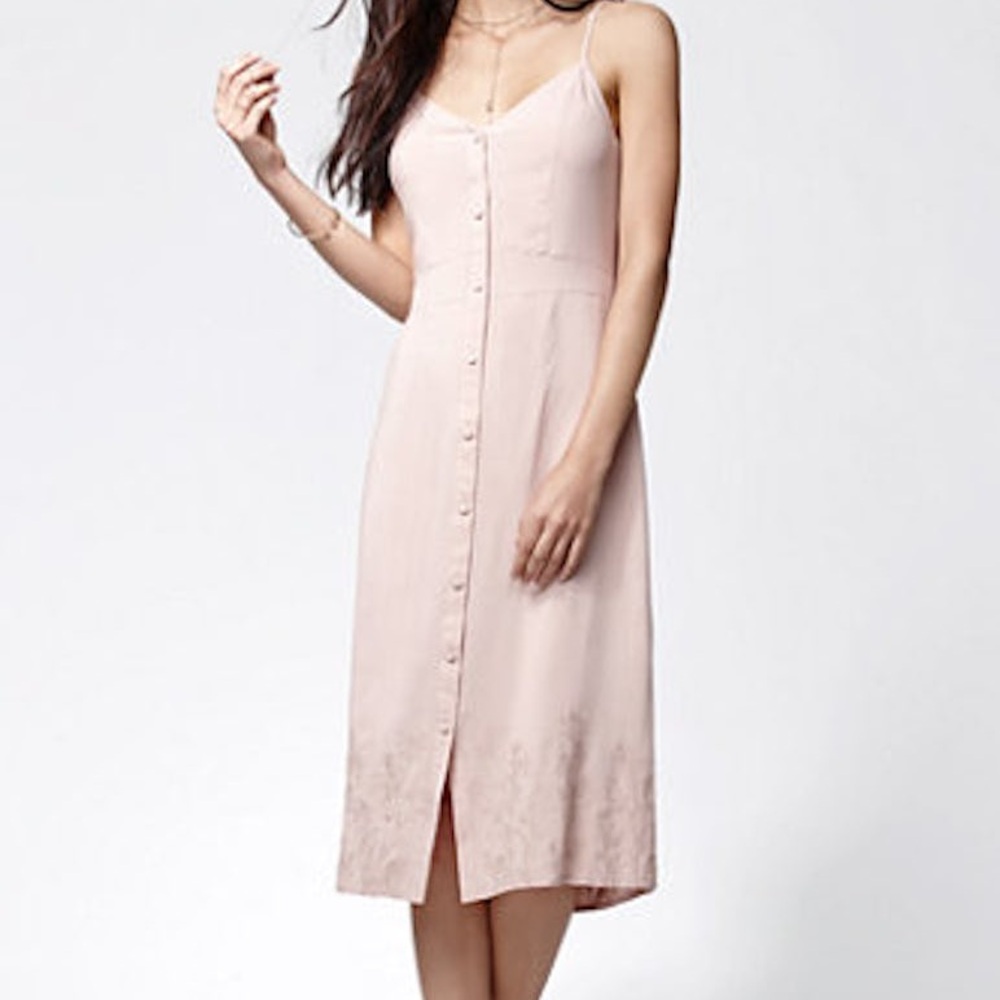 Kendall & Kylie Pink Midi Dress